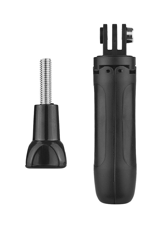 Generic - 2-In-1 Mini Selfie Stick/Tripod Stand For Action Camera Black - Image 1