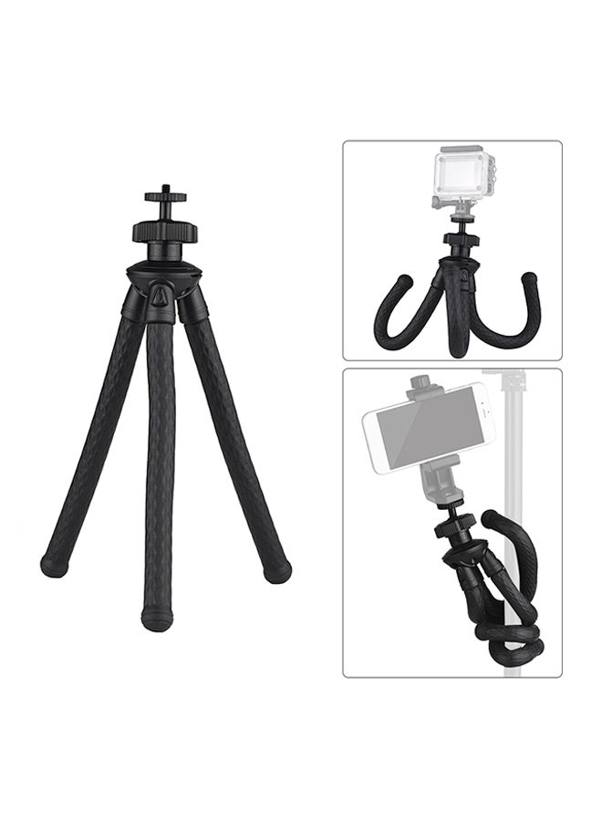 Generic Flexible Octopus Tripod Stand For DSLR/Action Camera Black  - Image 2