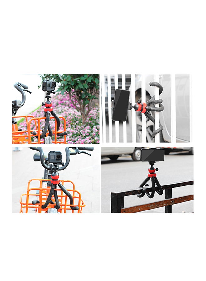 Mini Flexible Octopus Tripod Stand Kit Black/Red - Image 5
