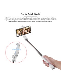 Generic 5-Section Extendable Mini Selfie Stick/Tripod Stand With Remote White  - Image 5