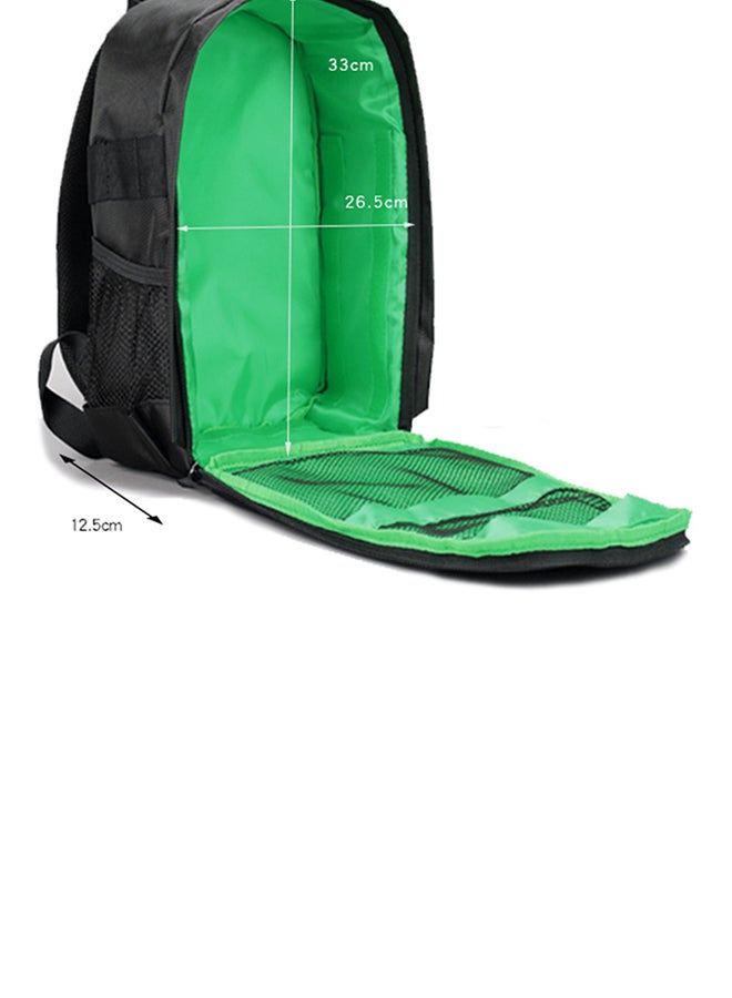 Waterproof Camera Bag With Rain Cover For DSLR Cameras/Lens/Tripod And Accessories Green/Black  - Image 2