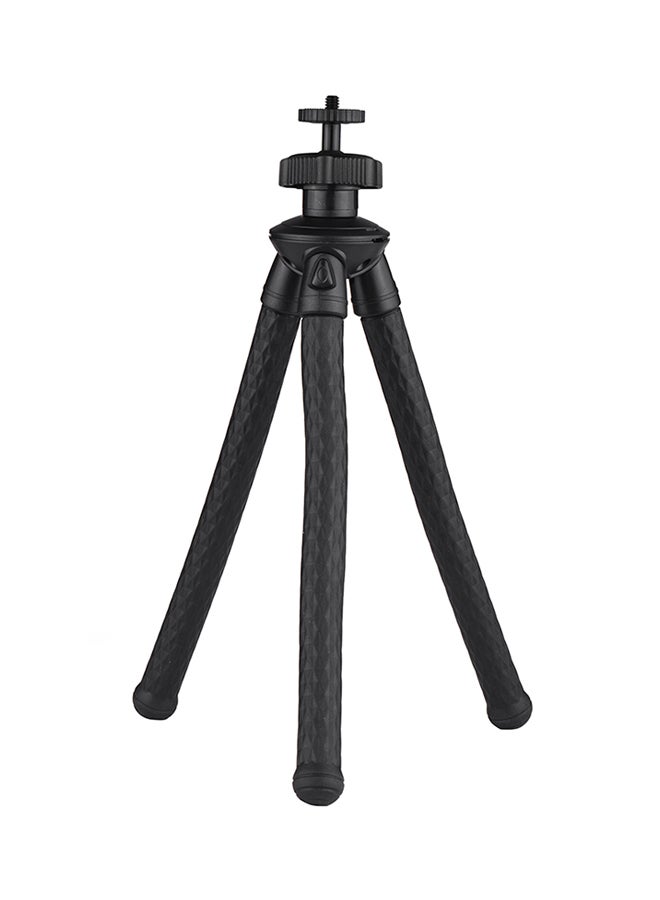 Generic Flexible Octopus Tripod Stand For DSLR/Action Camera Black  - Image 1