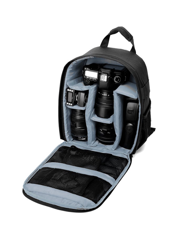 Waterproof Camera Bag With Rain Cover For DSLR Cameras/Lens/Tripod And Accessories Grey/Black  - Image 3