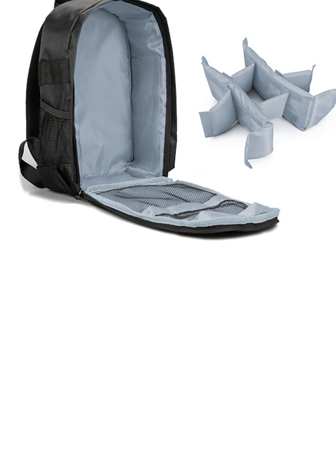 Waterproof Camera Bag With Rain Cover For DSLR Cameras/Lens/Tripod And Accessories Grey/Black  - Image 2