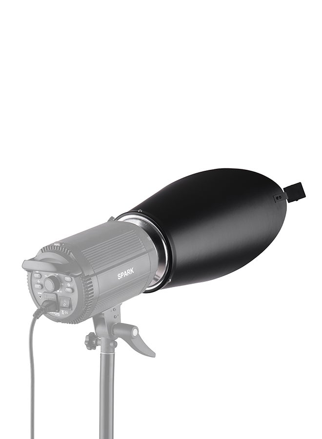 Bowens Mount Diffuser Reflector With Paper Clip For Studio Flash Black/Silver  - Image 5