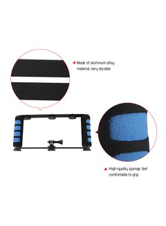 Generic Dual Handheld Grip Camera Stabilizer Black/Blue  - Image 3