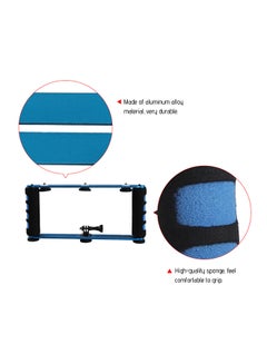 Generic Dual Handheld Grip Camera Stabilizer Black/Blue  - Image 2