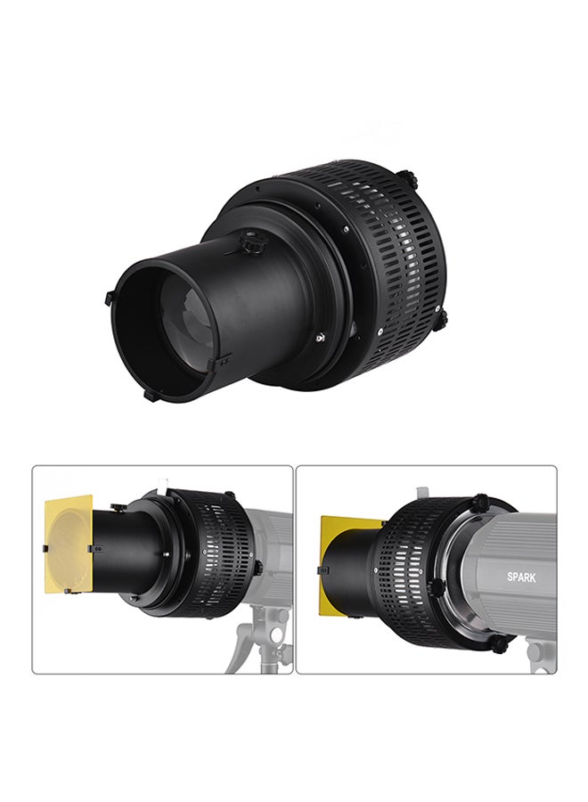 Mount Focusing Snoot Reflector Black  - Image 2