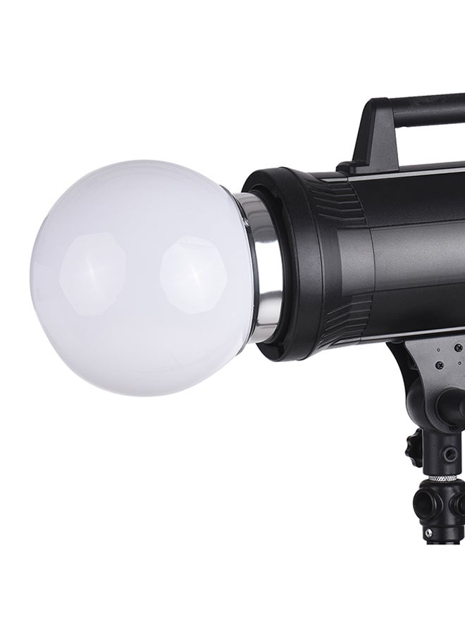 Spherical Monolight Diffuser Ball With S-Type Mount 6inch White  - Image 3