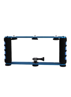 Generic Dual Handheld Grip Camera Stabilizer Black/Blue  - Image 1