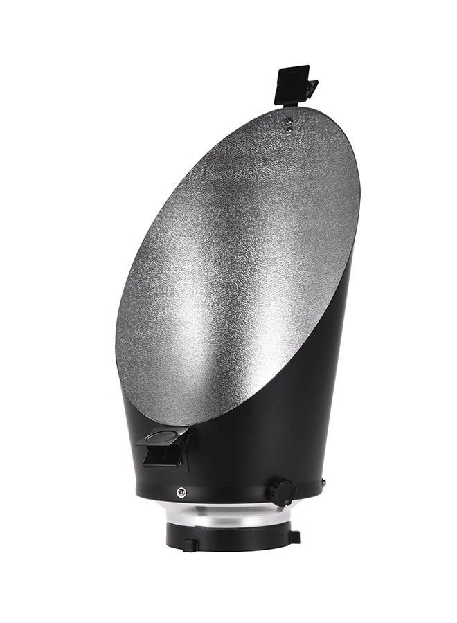 Bowens Mount Diffuser Reflector With Paper Clip For Studio Flash Black/Silver  - Image 1