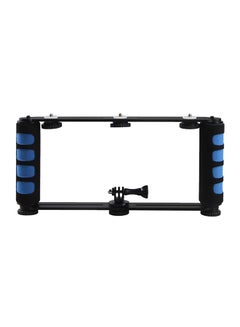 Generic Dual Handheld Grip Camera Stabilizer Black/Blue  - Image 1