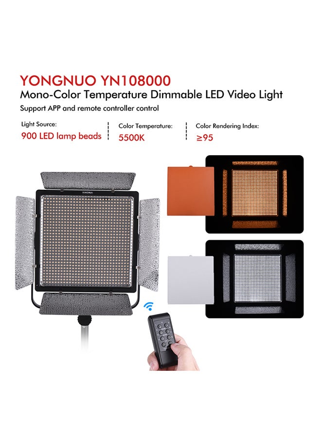 YONGNUO YN10800 5500K Mono-Color Dimmable LED Video Light White  - Image 3