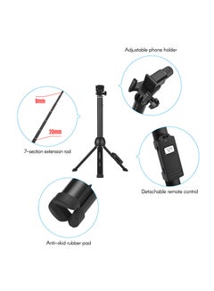 Yunteng VCT-992 7-Section Wireless Remote Selfie Stick Black  - Image 5