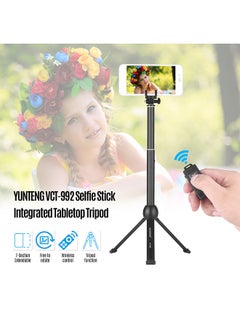 Yunteng VCT-992 7-Section Wireless Remote Selfie Stick Black  - Image 2