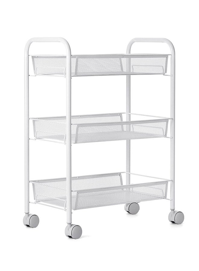 Multi-Functional 3-Tier Storage Rack Organizer White - Image 2