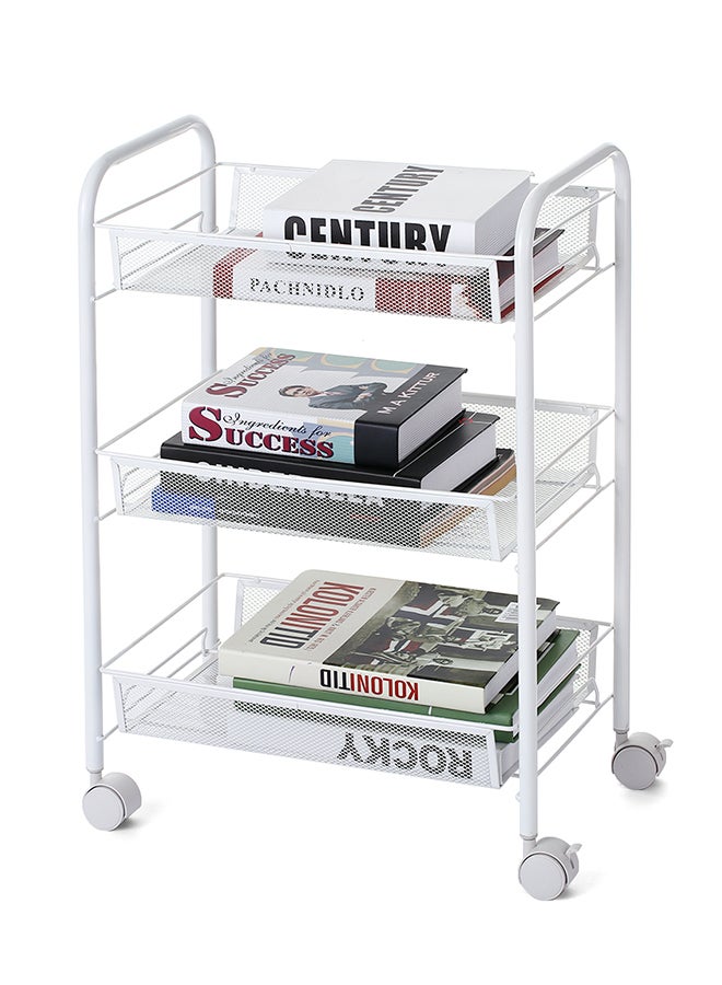Multi-Functional 3-Tier Storage Rack Organizer White - Image 3