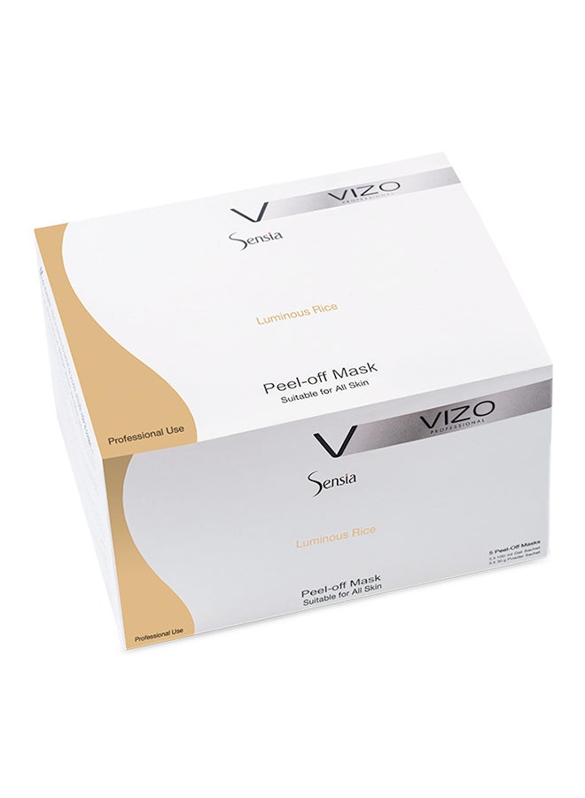 5-Piece Sensia Luminous Rice Whitening Peel Off Mask