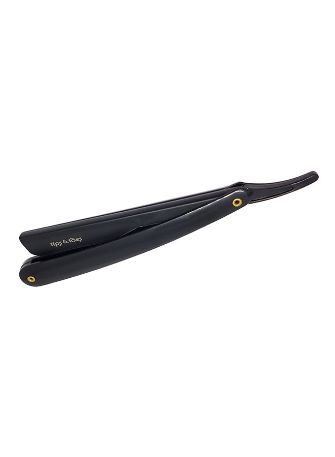 Tips & Toes Professional Straight Razor Black  - Image 1