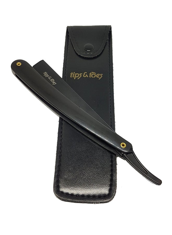 Tips & Toes Professional Straight Razor Black  - Image 2