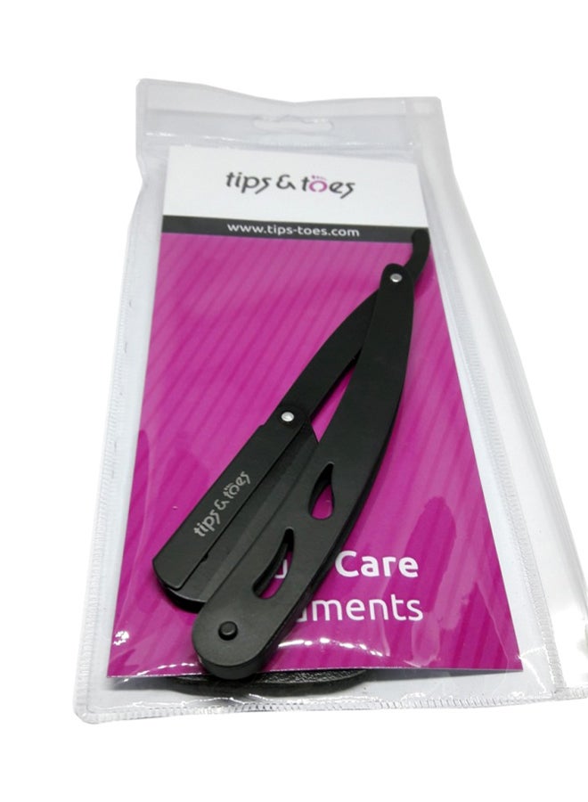 Tips & Toes - Professional Straight Razor Black - Image 1