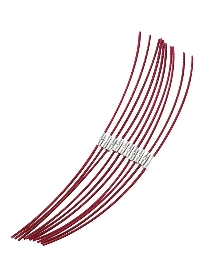 BOSCH 10-Piece Extra Strong Combitrim Line Red/Silver