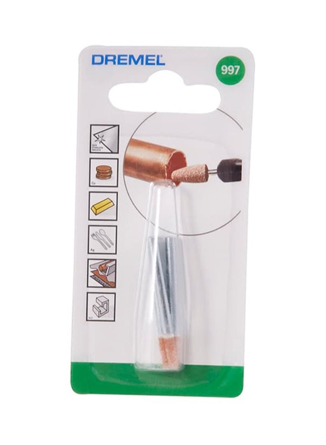 درمل حجر للسن والشحذ فضي / برتقالي