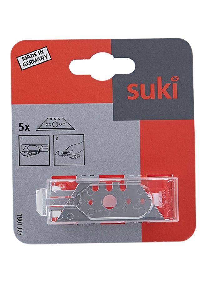 suki 5-Piece Trapezoid Blade Set Silver 