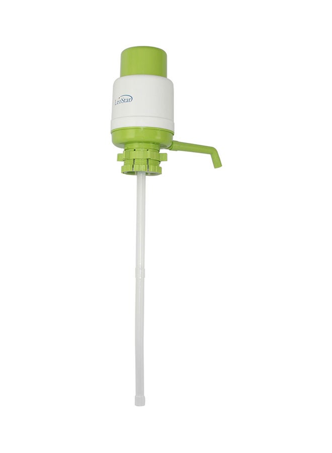 Leostar Manual Hand Water Dispenser Green/Cream - Image 1