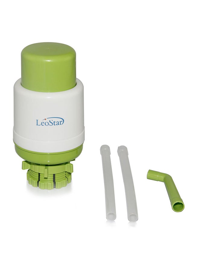 Leostar Manual Hand Water Dispenser Green/Cream - Image 3