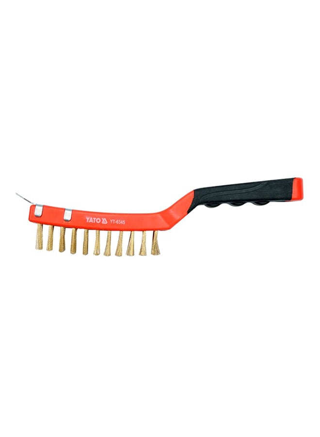 Yato Wire Brush Scraper Orange/Black/Beige