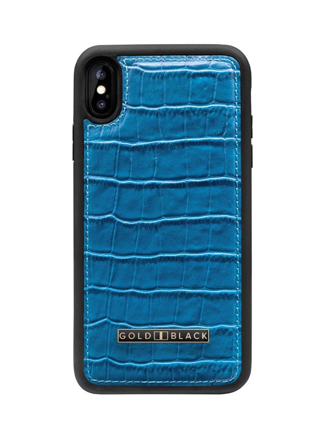 Protective Case Cover For Apple iPhone XS Max Croco Blue - v1543492610/N19366675A_1