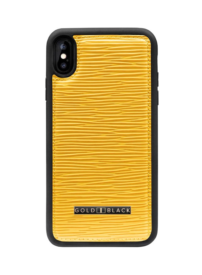 GOLD BLACK Protective Case Cover For Apple iPhone XS Max Unico Yellow  - Image 1