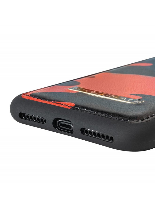 GOLD BLACK Protective Case Cover For Apple iPhone XS Max Camouflage Red  - Image 2
