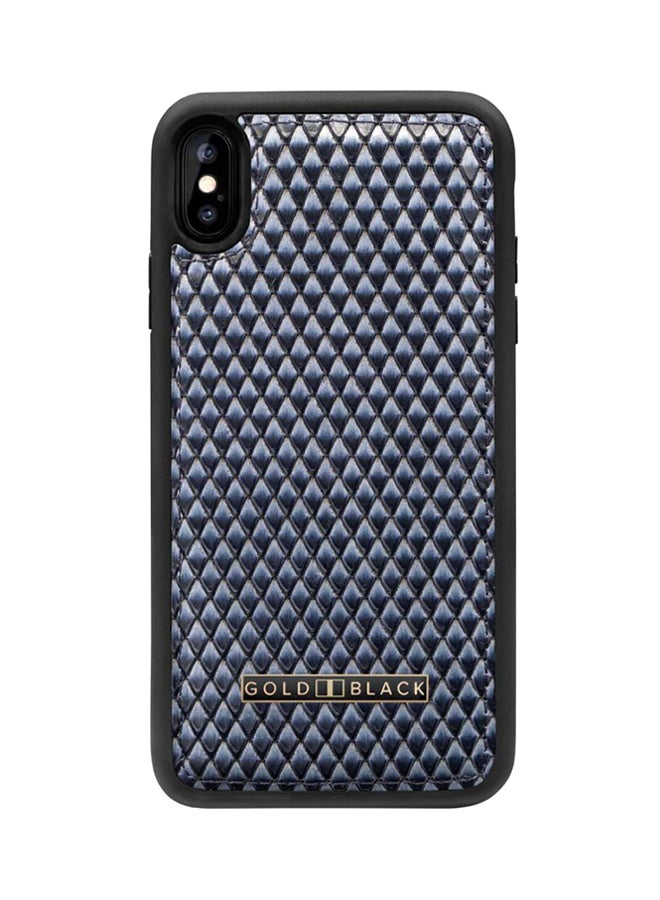 GOLD BLACK Protective Case Cover For Apple iPhone XS Max Sara Blue  - Image 1