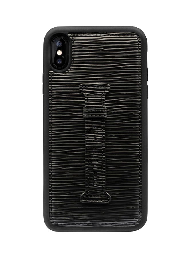 GOLD BLACK Protective Case Cover For Apple iPhone XS Max With Finger Holder Unico Black  - Image 1