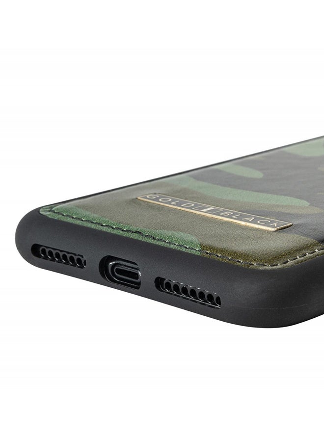 GOLD BLACK Protective Case Cover For Apple iPhone XR Camouflage Green  - Image 2