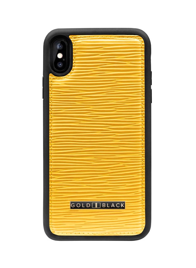 GOLD BLACK Protective Case Cover For Apple iPhone XR Unico Yellow  - Image 1