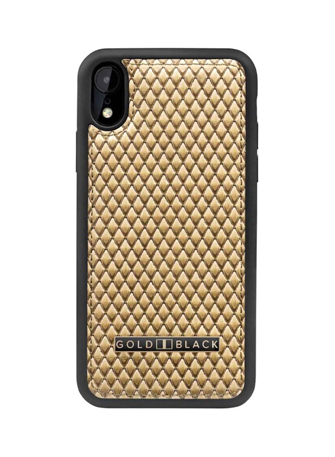 GOLD BLACK Protective Case Cover For Apple iPhone XR Sara Beige  - Image 1