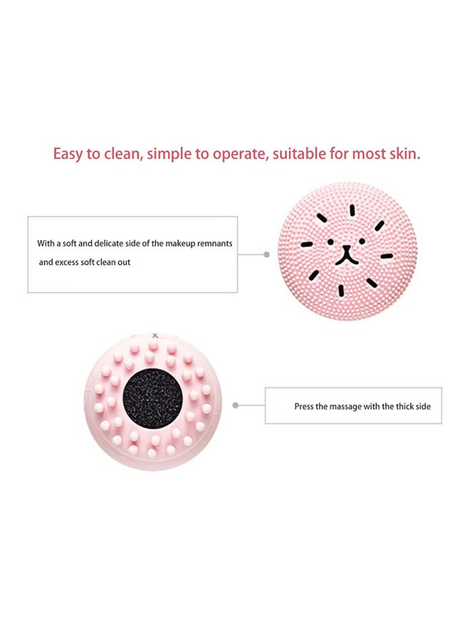 Jellyfish Design Facial Brush Pink/Black - Image 3