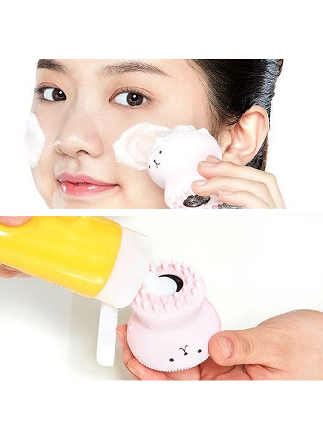 Jellyfish Design Facial Brush Pink/Black - Image 2