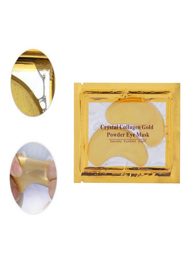 ماركة غير محددة علبة مسحوق قناع العين كريستال كولاجين باور ذهبي  - Image 3