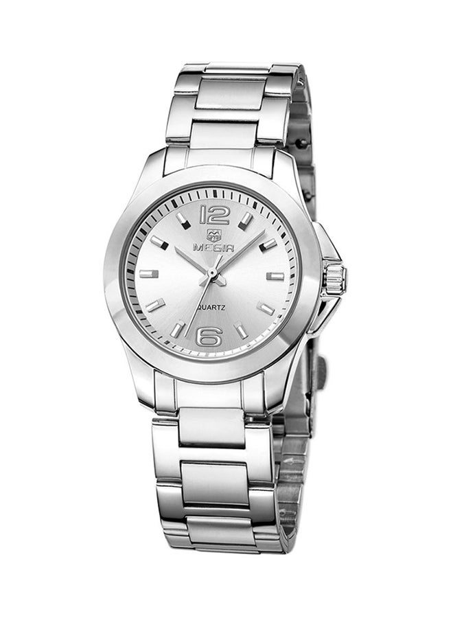 MEGIR women Water Resistant Metal Analog Watch MS5006L-7 - Image 1