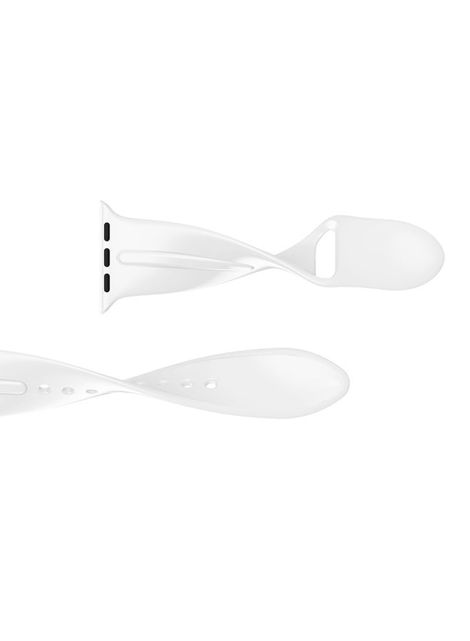 Voberry Replacement Band For Apple Watch Series 3 42mm White - Image 3