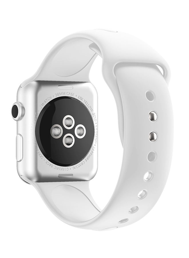 Voberry Replacement Band For Apple Watch Series 3 42mm White - Image 2