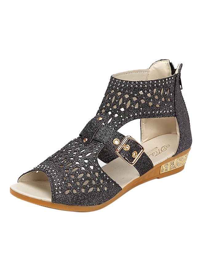 Designer Dress Sandals Black  - Image 1