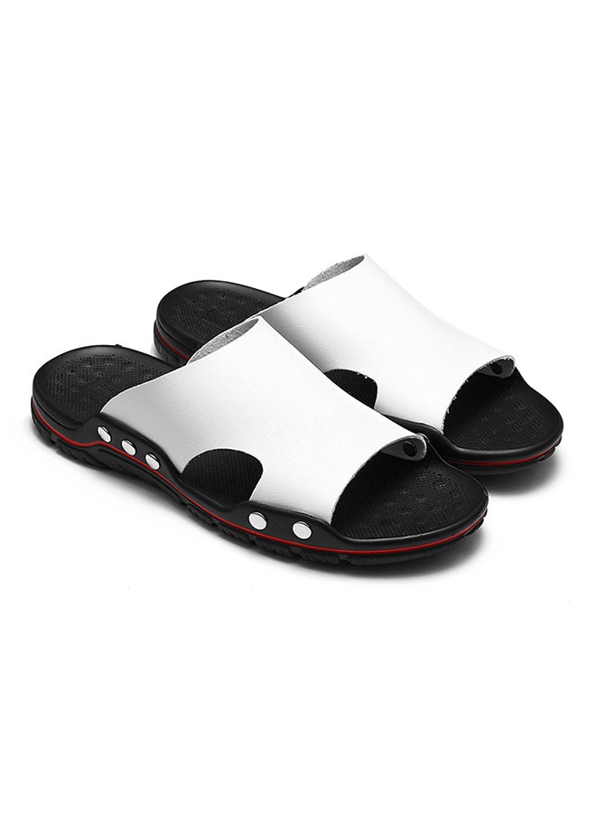 Plastic Slip-On Arabic Sandals White  - Image 4