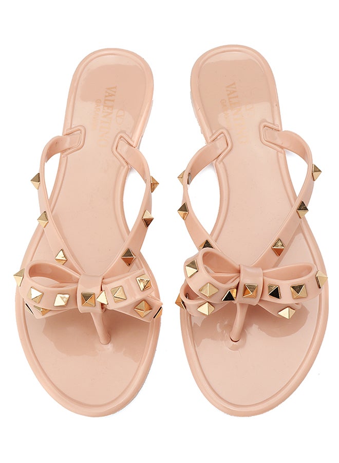 Rubber Flip-Flops Beige  - Image 3