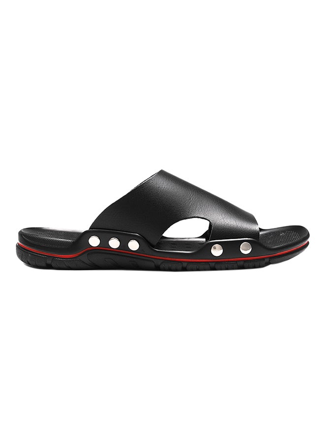 Plastic Slip-On Arabic Sandals Black  - Image 1
