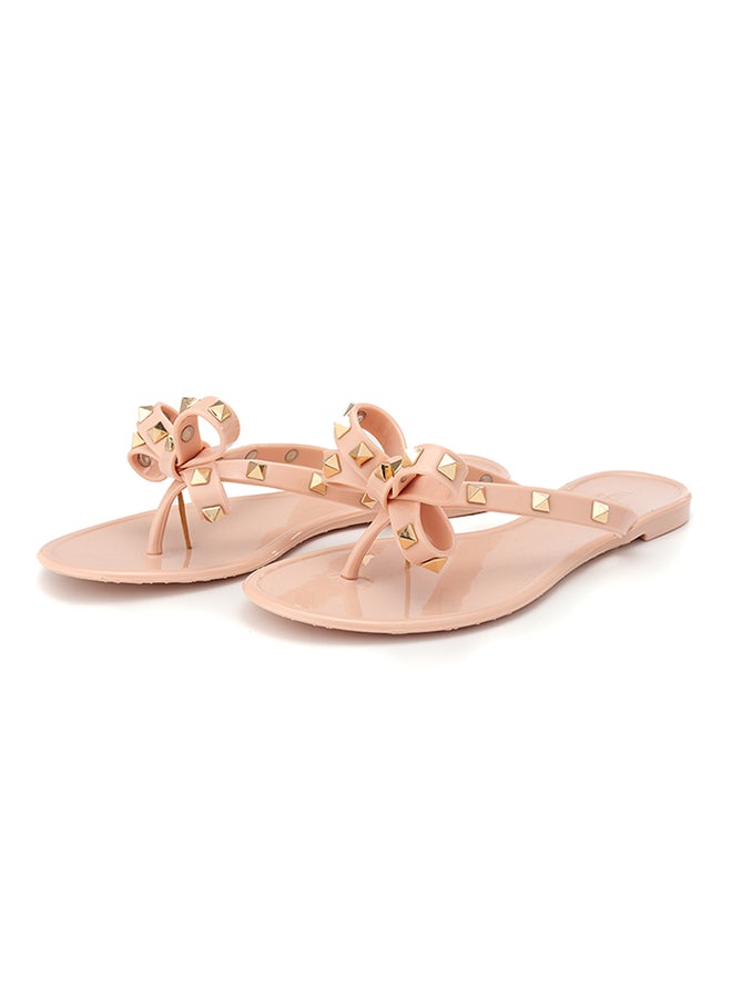 Rubber Flip-Flops Beige  - Image 2